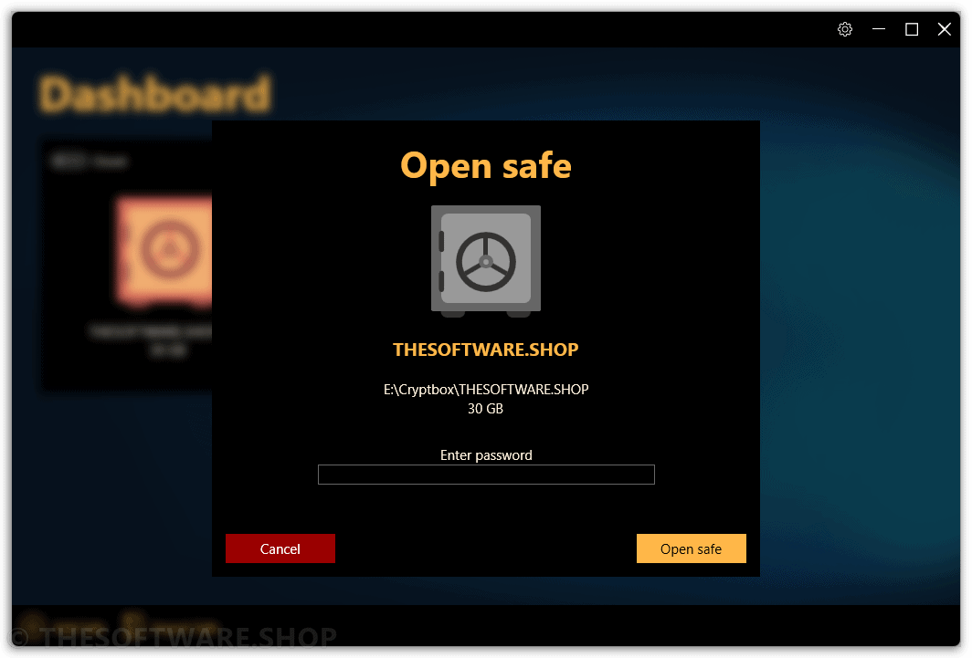 Abelssoft CryptBox Open Safe