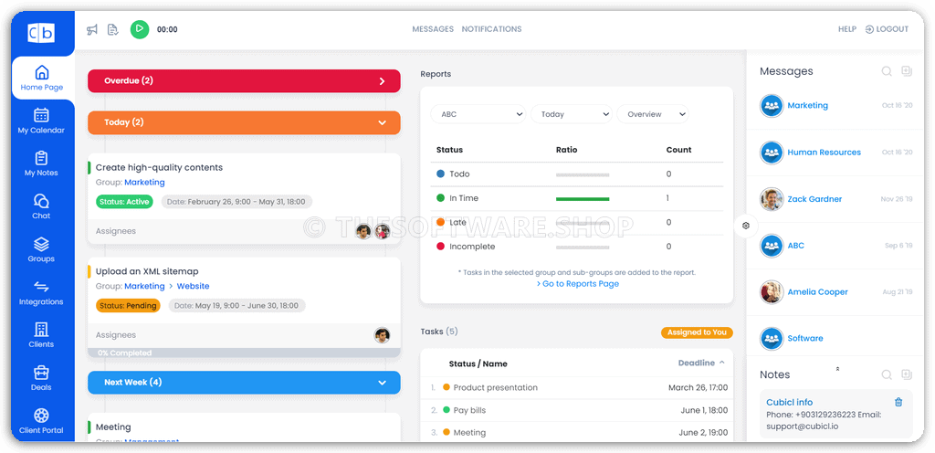 Cubicl Dashboard