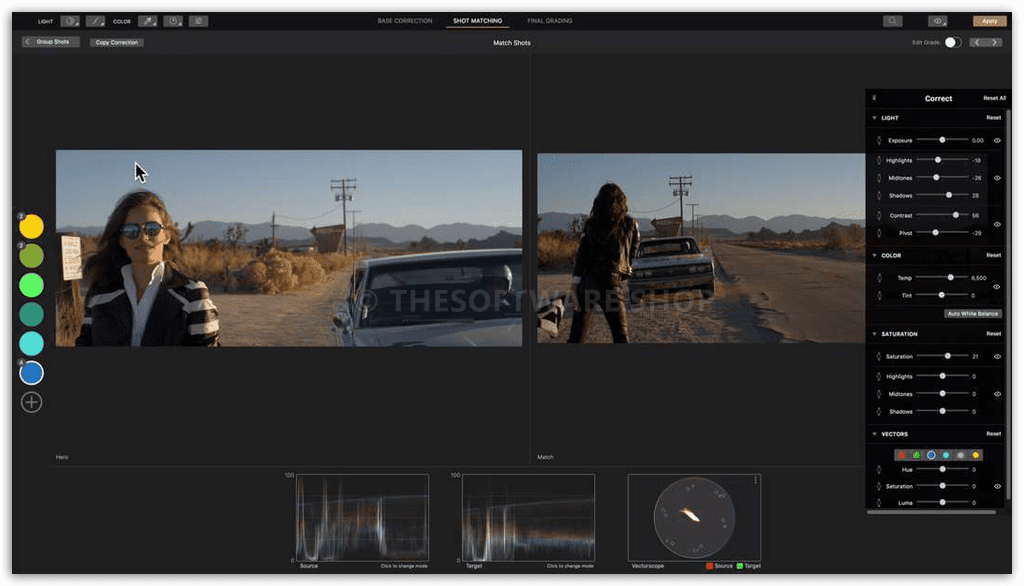 Cinema Grade - Shot-to-Shot Matching