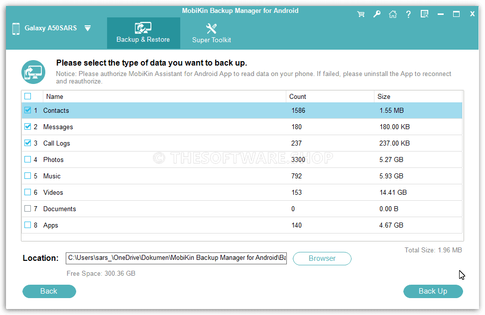 MobiKin Backup Manager for Android for Windows Data Backup