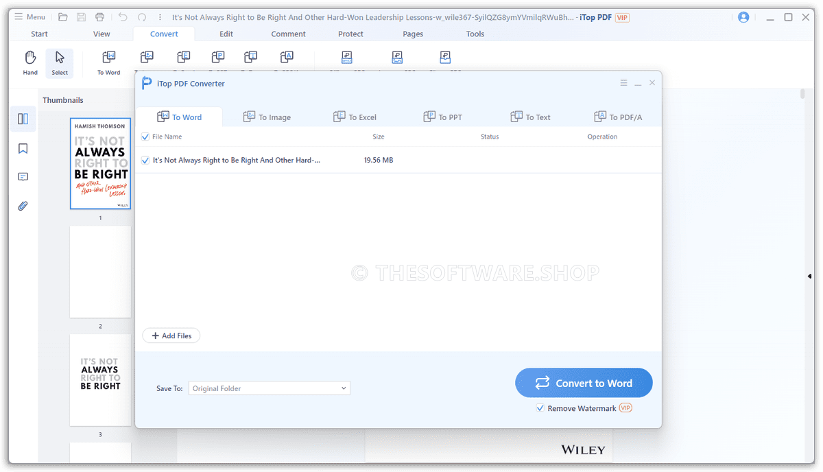 iTop PDF 3 Screenshot - Convert