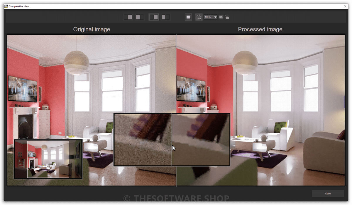DENOISE projects 4 Professional Screenshot - Comparative View