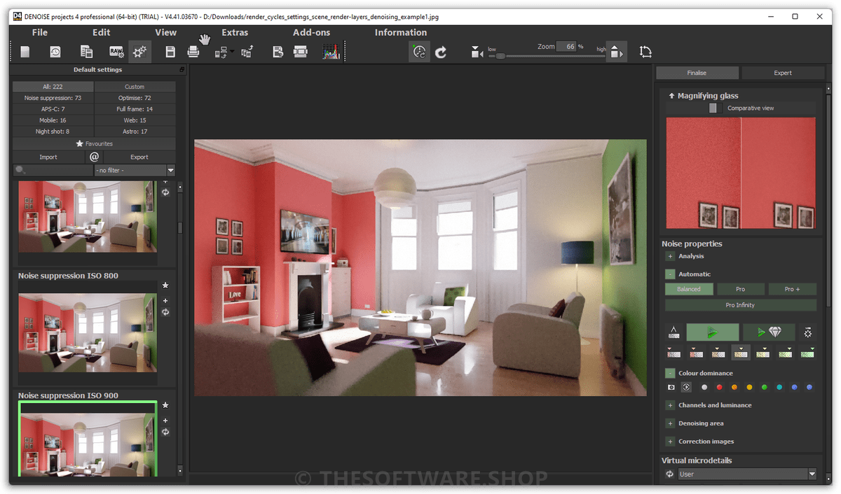 DENOISE projects 4 Professional Screenshot - Editor