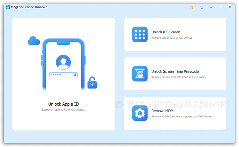 MagFone iPhone Unlocker Screenshot - Main Interface