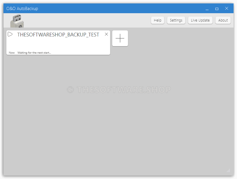O&O AutoBackup 6 Pro Screenshot - Main Interface