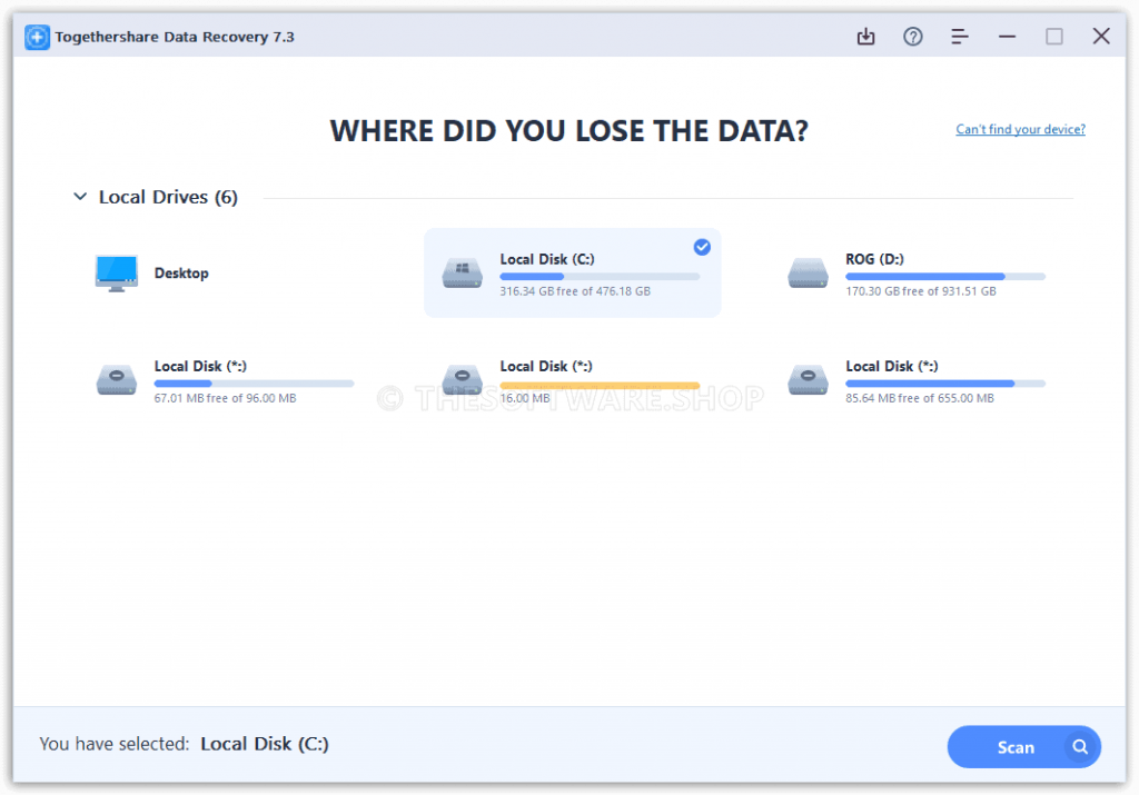 TogetherShare Data Recovery Pro Screenshot - Screenshot