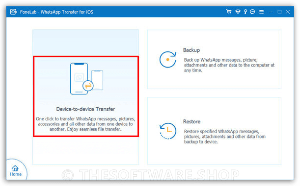 Aiseesoft Fonelab WhatsApp Transfer for iOS - Devie to Device transfer