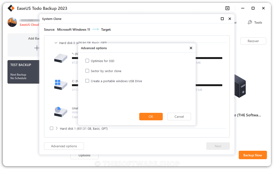 EaseUS Todo Backup Home 2023 - System Clone