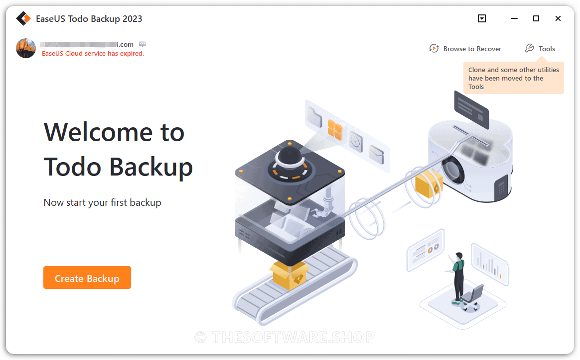 EaseUS Todo Backup Home 2023 - Welcome