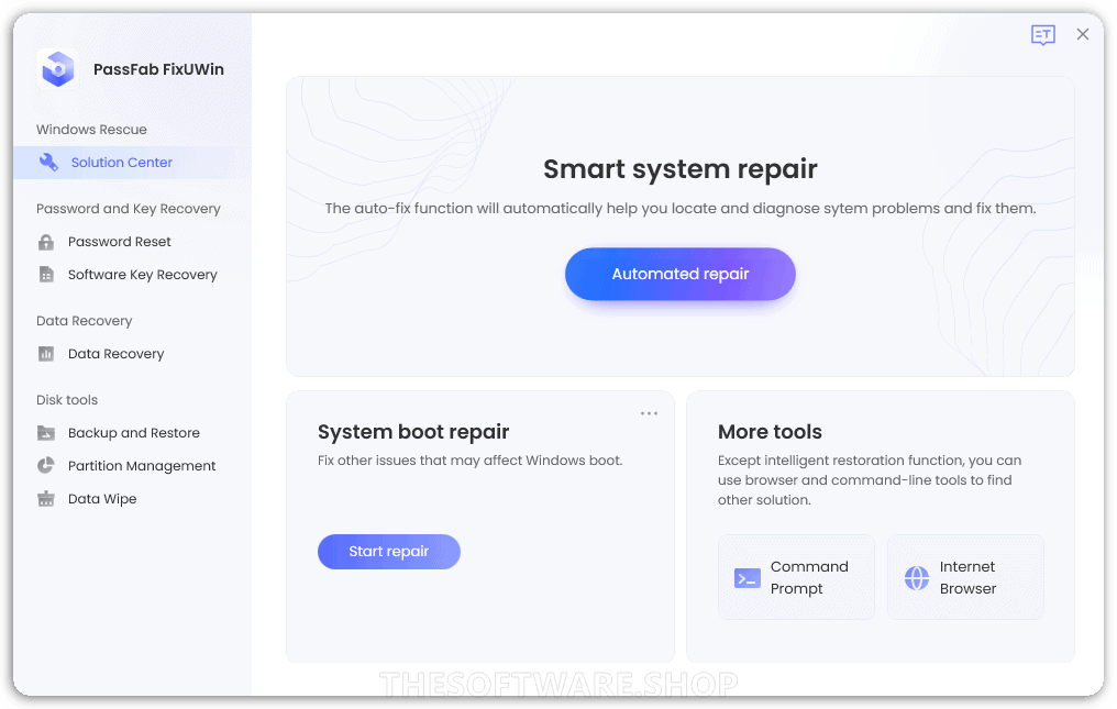 PassFab FixUWin - Solution Center