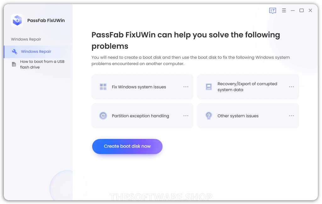 PassFab FixUWin - Windows repair
