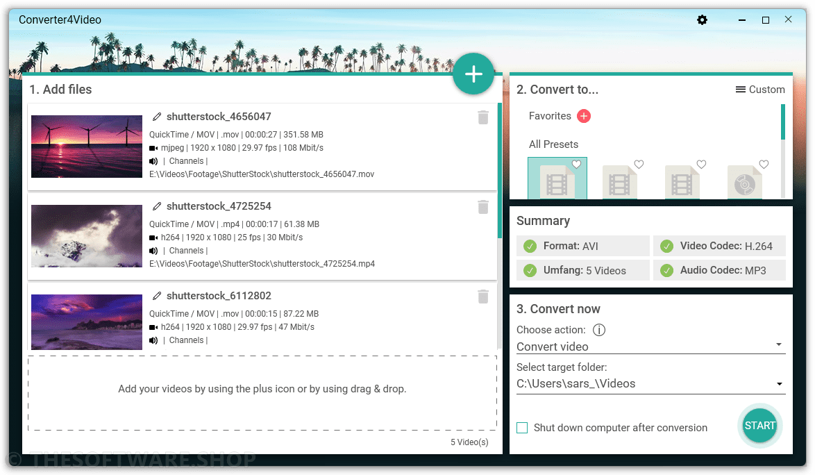 Abelssoft Convert4Video / Converter4Video Screenshot