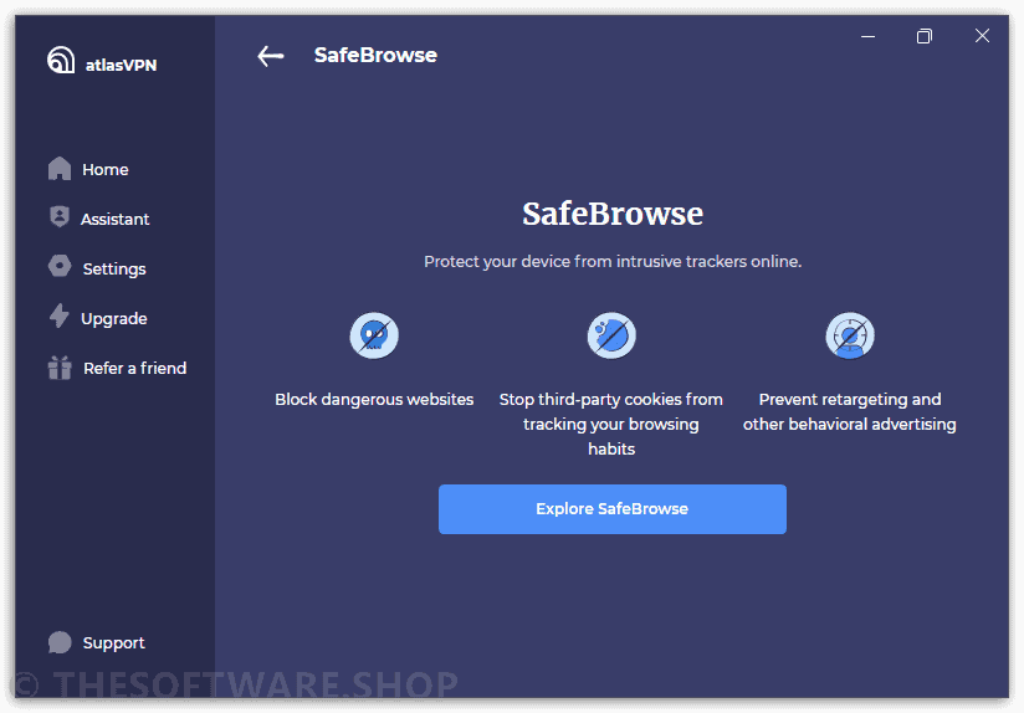 Atlas VPN SafeBrowse