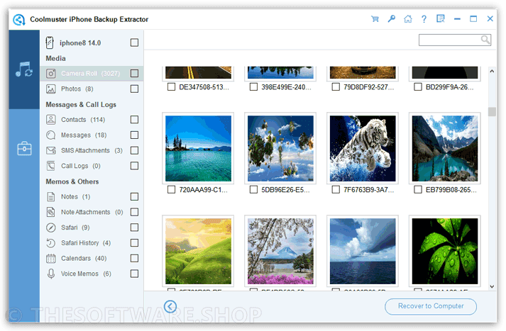 Coolmuster iPhone Backup Extractor Preview