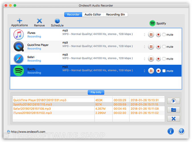 Recorded Files