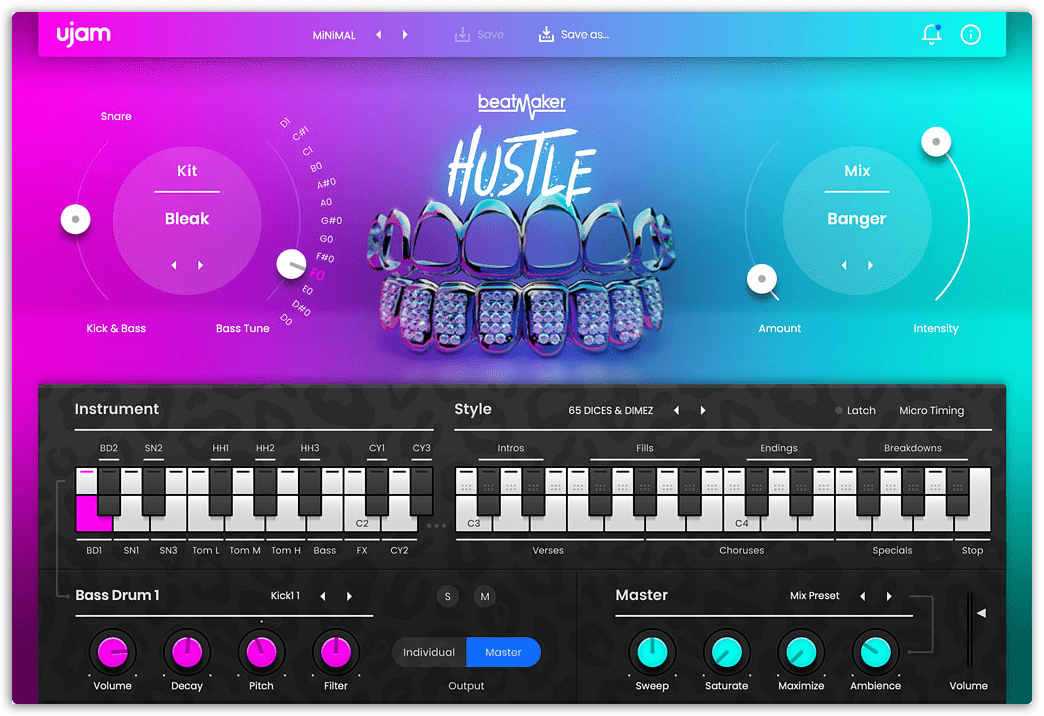 UJAM Beatmaker HUSTLE 2 Screenshot