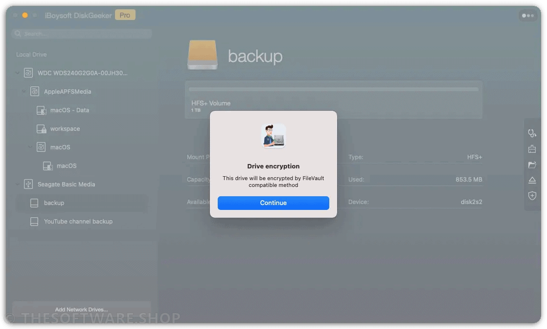 iBoysoft DiskGeeker Professional - FileVault