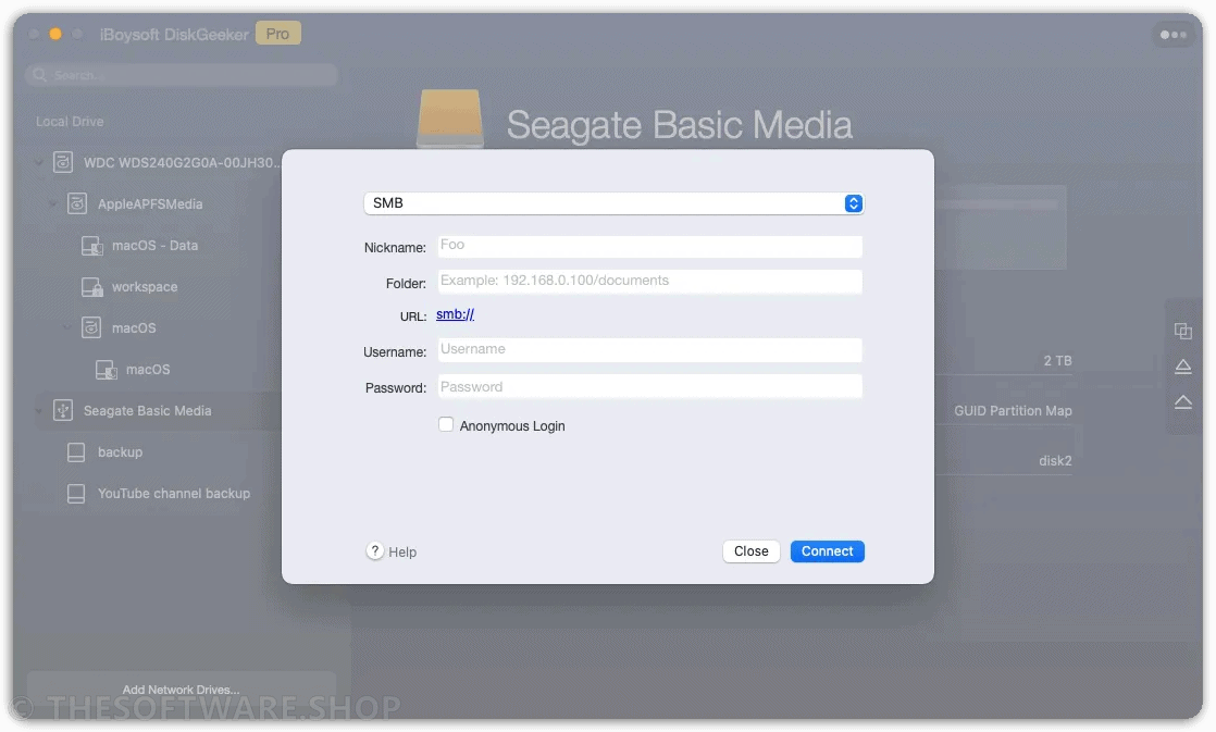 iBoysoft DiskGeeker Professional - Network Drive