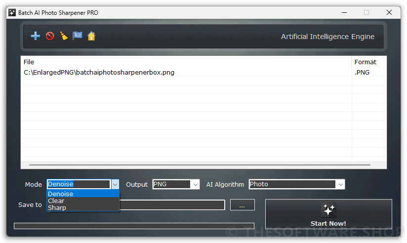 Batch AI Photo Sharpener Pro Mode