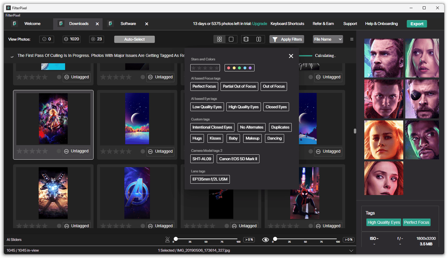 FilterPixel Pro Apply Filters