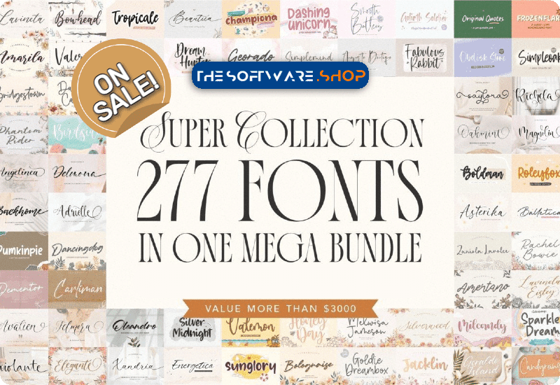 Creative Fabrica Super Font Collection Discount Sale