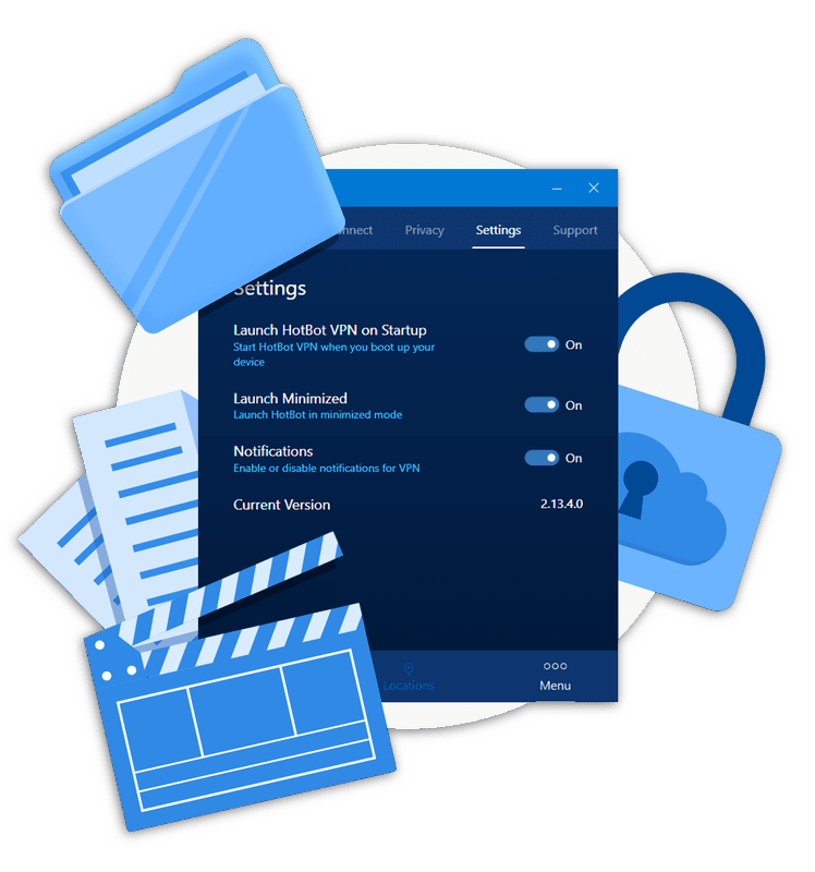 HotBot VPN Premium - Windows Settings