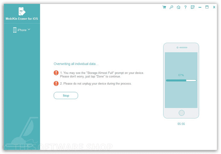 MobiKin Eraser for iOS - overwrite data