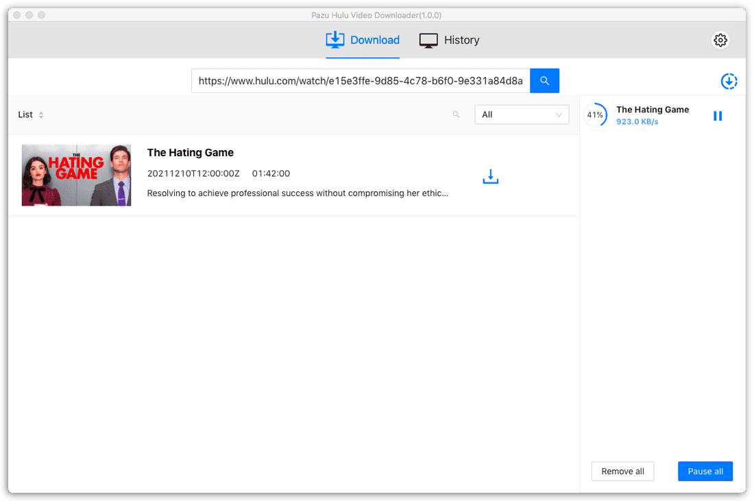 Pazu Hulu Video Downloader Screenshot