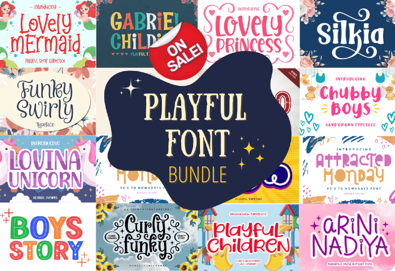 Creative Fabrica Playful Font Bundle
