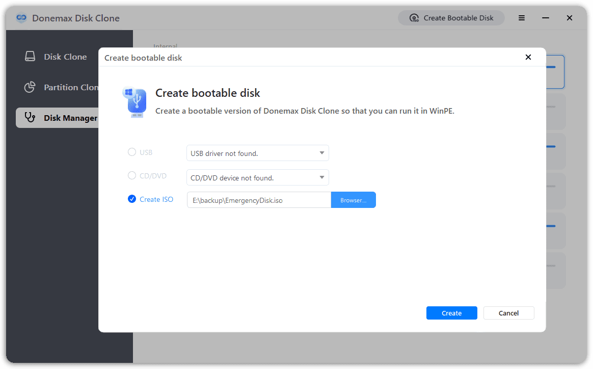 Create Bootable Disk