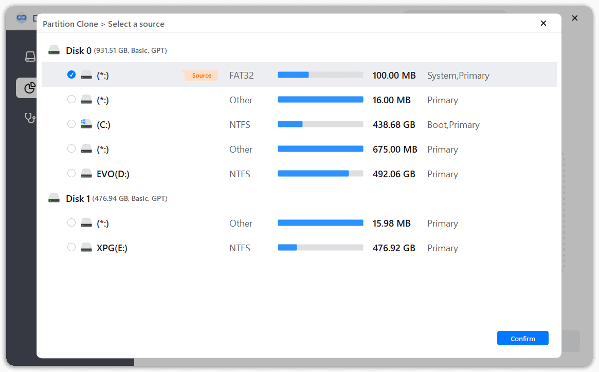 Partition Selection