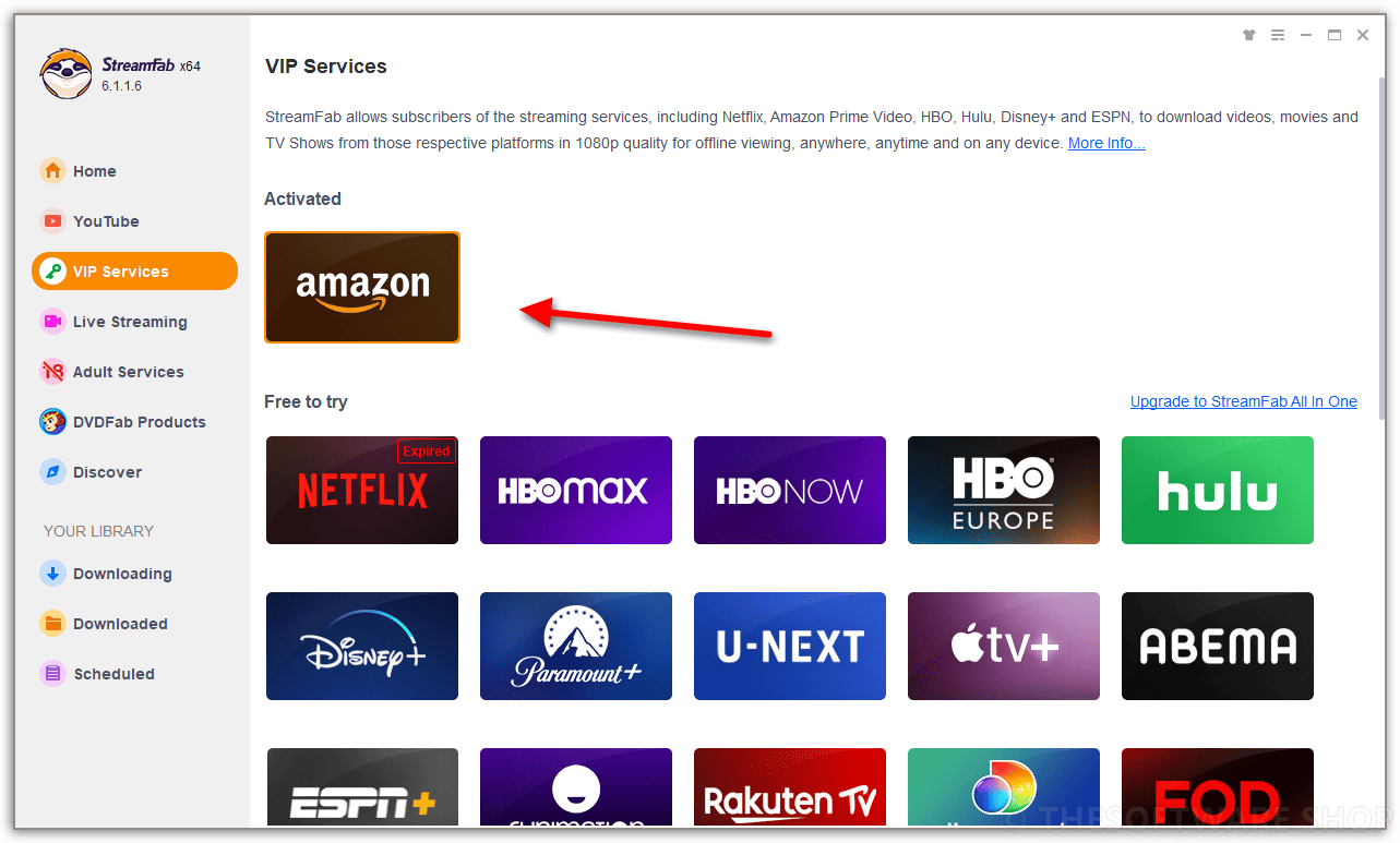 StreamFab Amazon Downloader VIP Services Activated