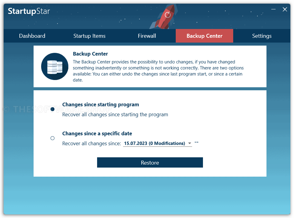 Abelssoft StartupStar 2023 Backup Center