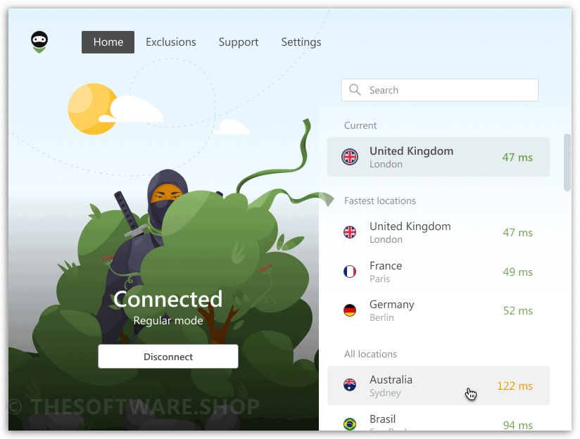 AdGuard VPN Home Connected