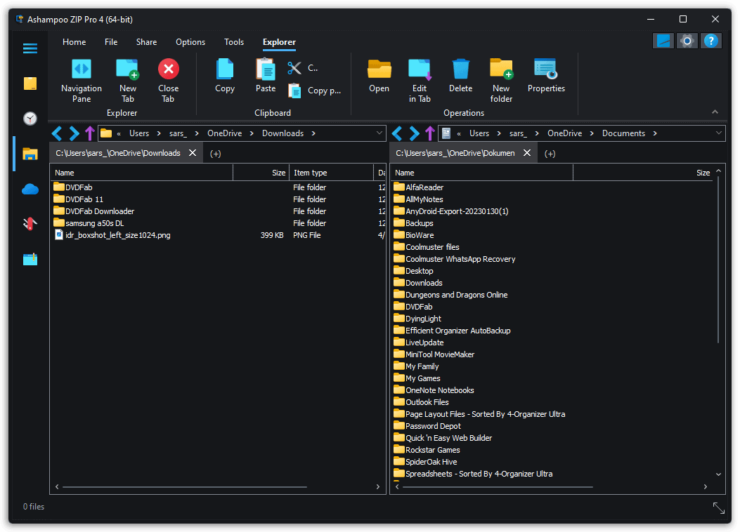 Ashampoo ZIP Pro 4 Explorer