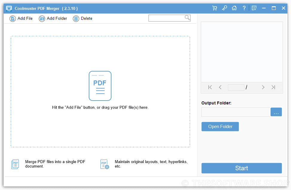 Coolmuster PDF Merger Screenshot