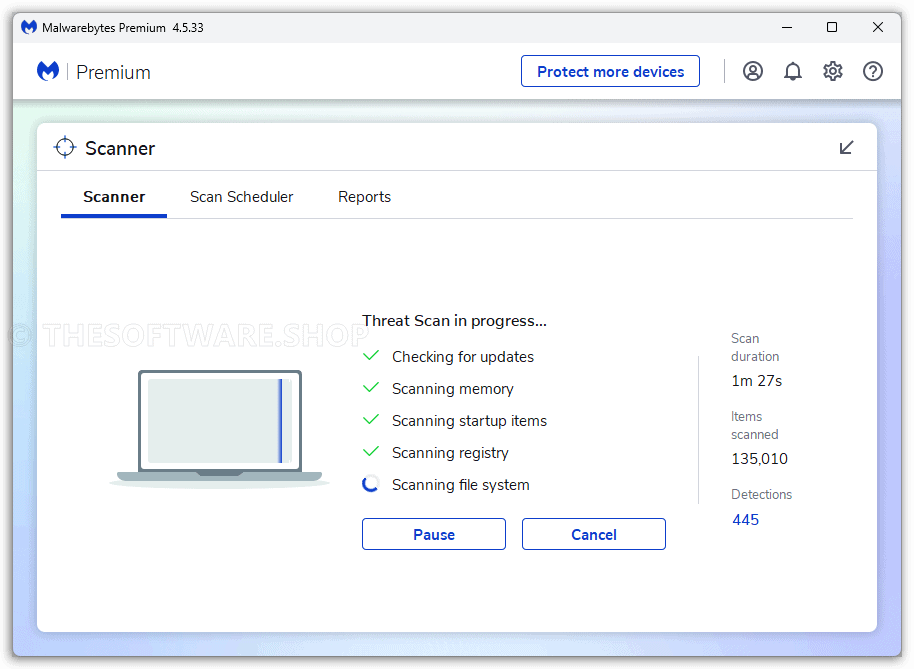 Malwarebytes Premium Scanner