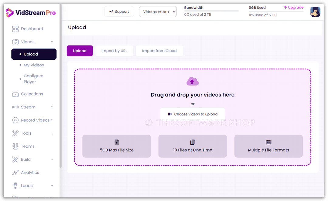 Vidstream Pro Upload