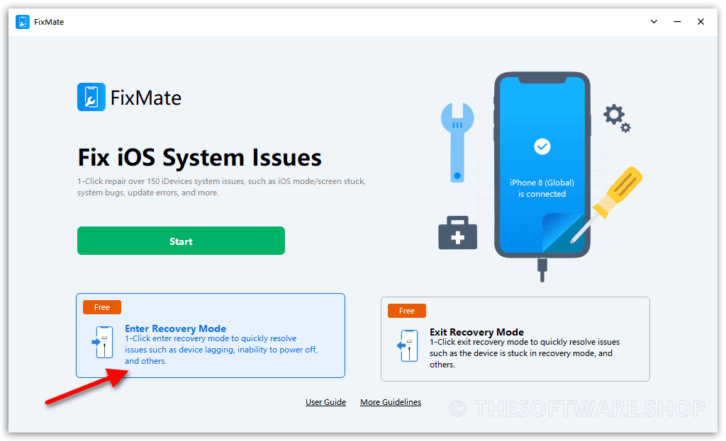 AimerLab FixMate - trust computer to enter to recovery mode