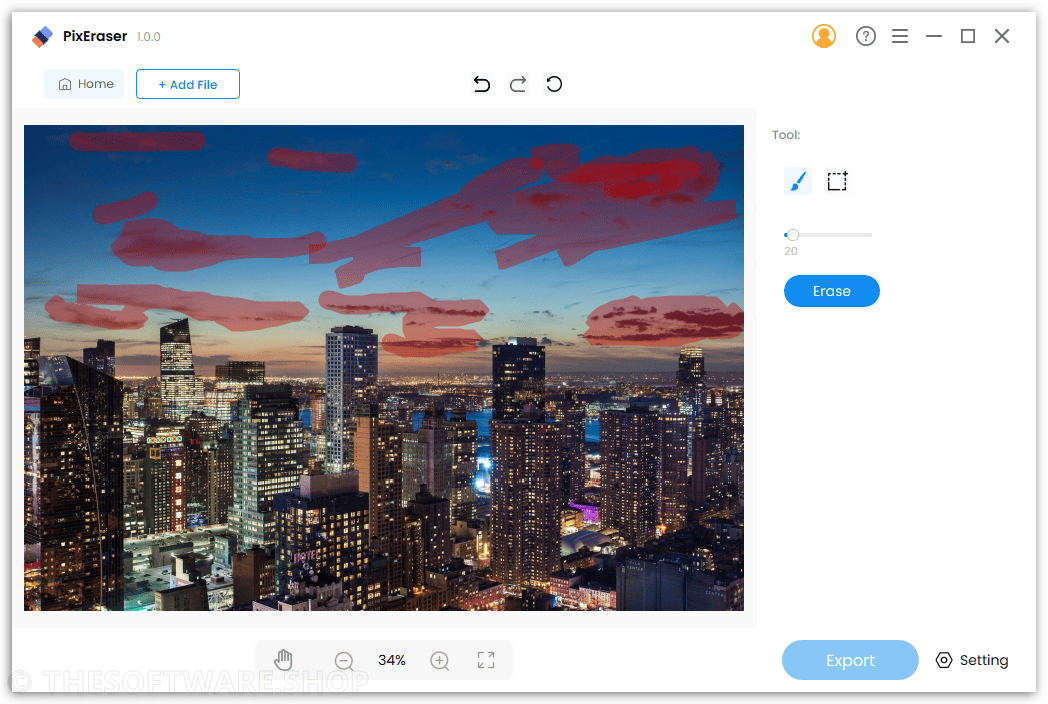 PixErase Pro Main Interface Screenshot