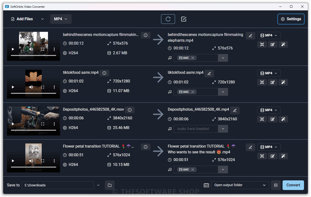 SoftOrbits Video Converter Dark Theme