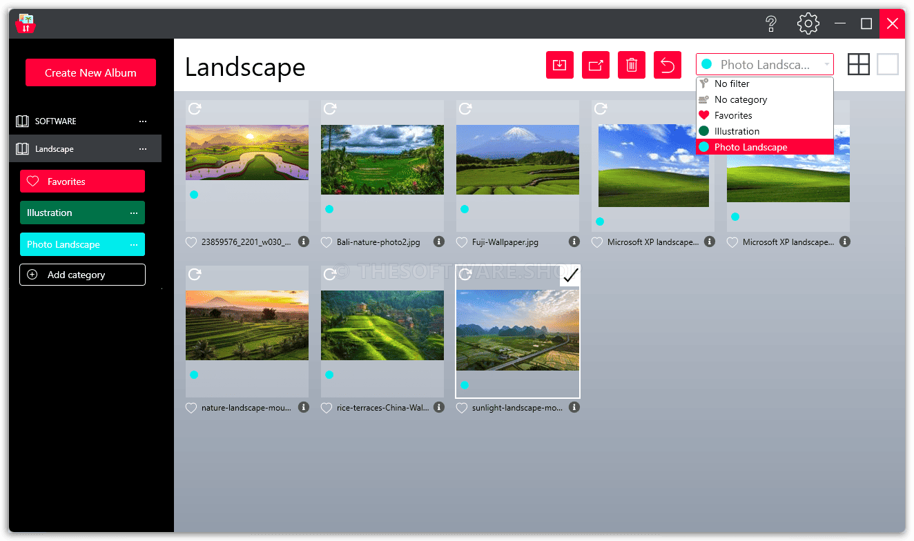 Abelssoft Photosort Screenshot - Filter