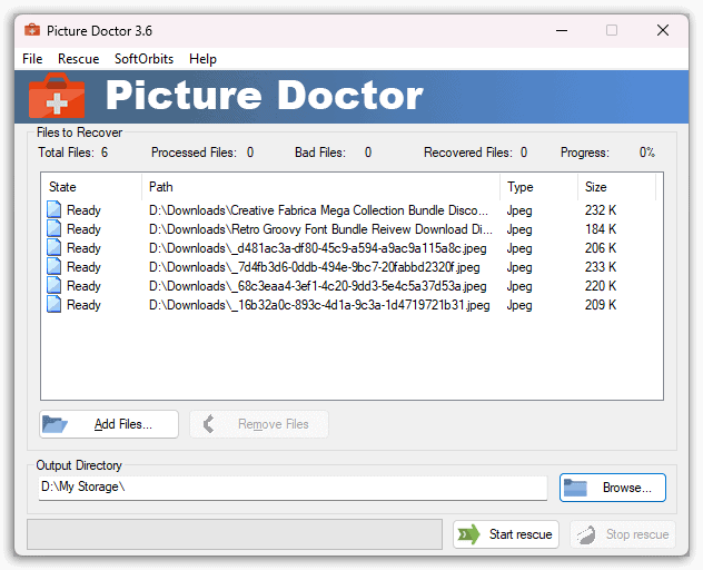 SoftOrbits Picture Doctor Added List
