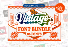 The Vintage Font Bundle Discount Sale