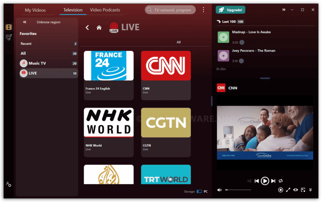 Audials TV Recorder 2024 interface