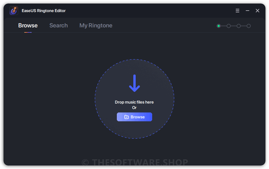 EaseUS Ringtone Editor Main Interface - Browse