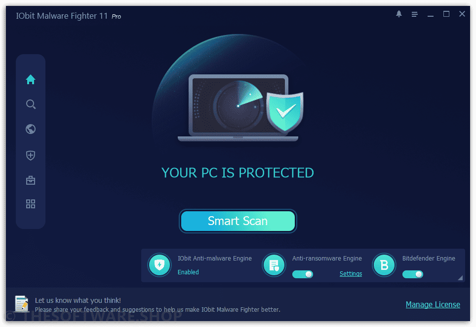 IObit Malware Fighter 11 Pro - Main Interface