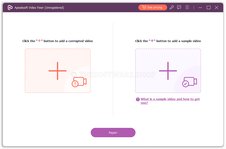 Apeaksoft Video Fixer Screenshot
