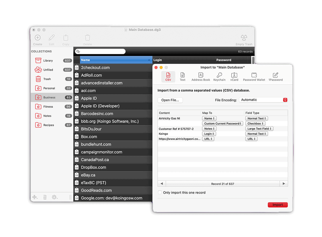 Data Guardian Import