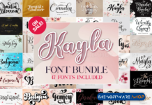 Kayla Font Bundle Discount Sale Download